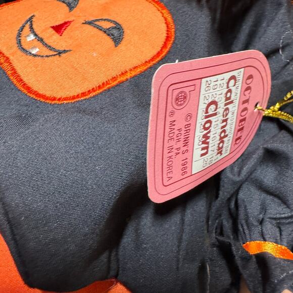 Vintage Brinn's Porcelain Doll Calendar Clown October Halloween Cute Witch 1986 - Picture 5 of 7